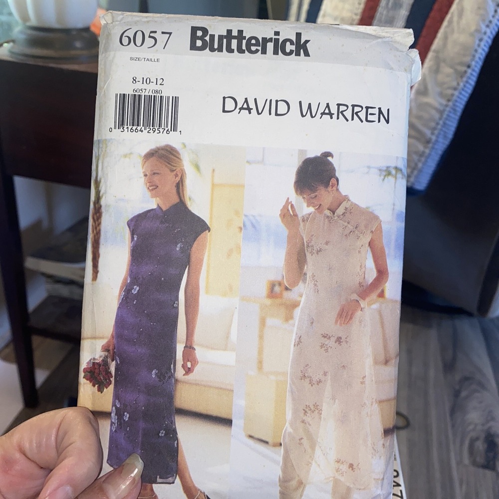 Vintage Butterick 6057 David Warren Dress Slip Pants Sewing Pattern Size 8-10-12